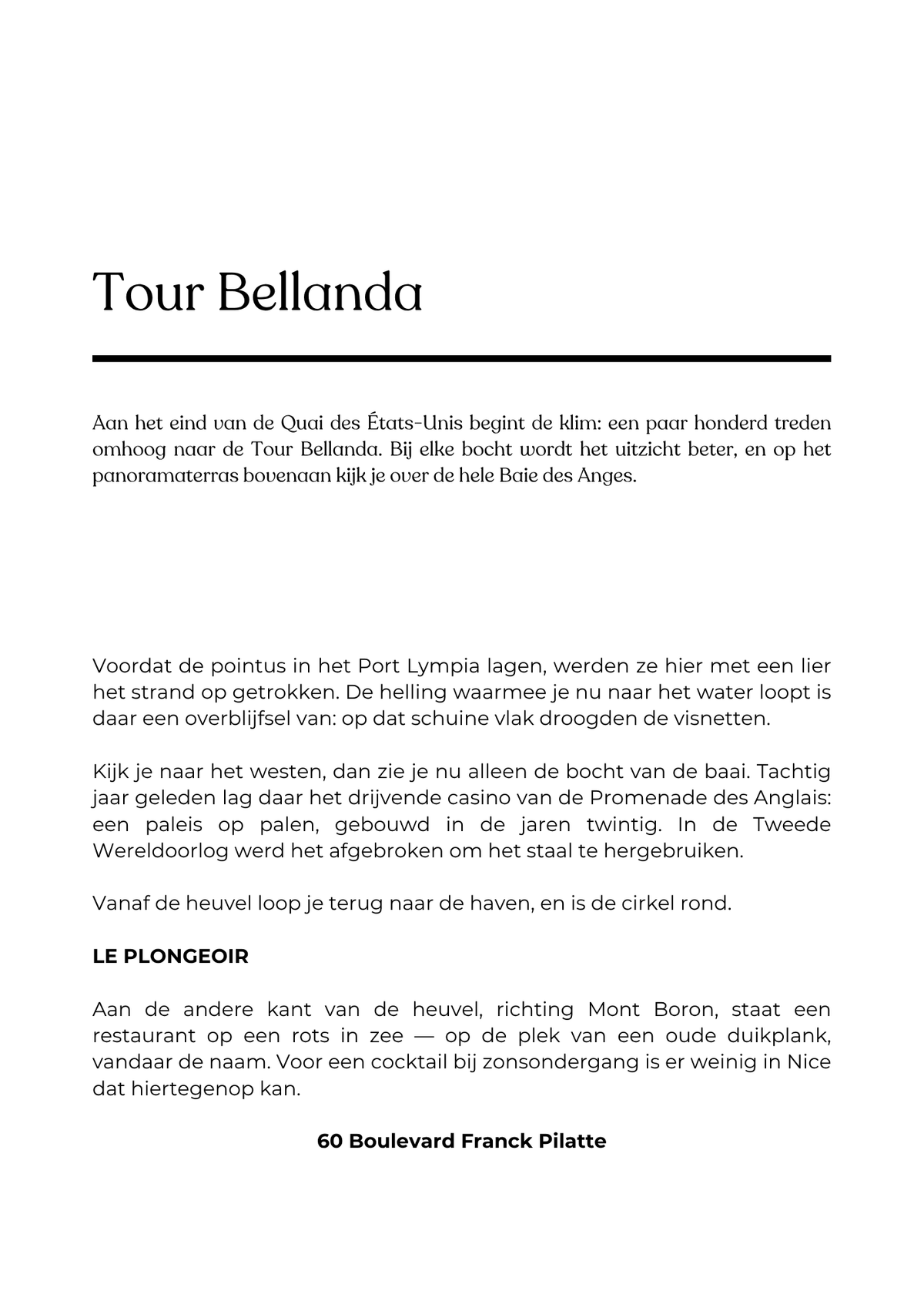 City Guide Nice