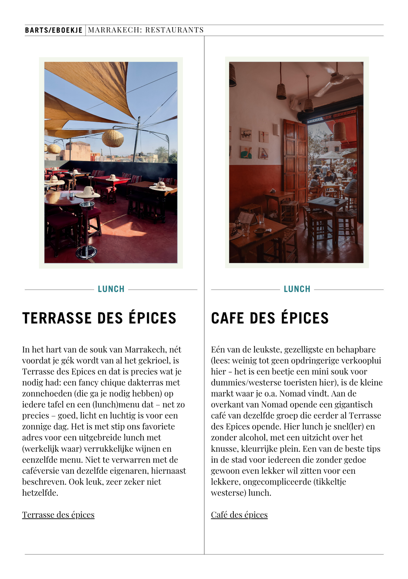 City Guide Marrakech
