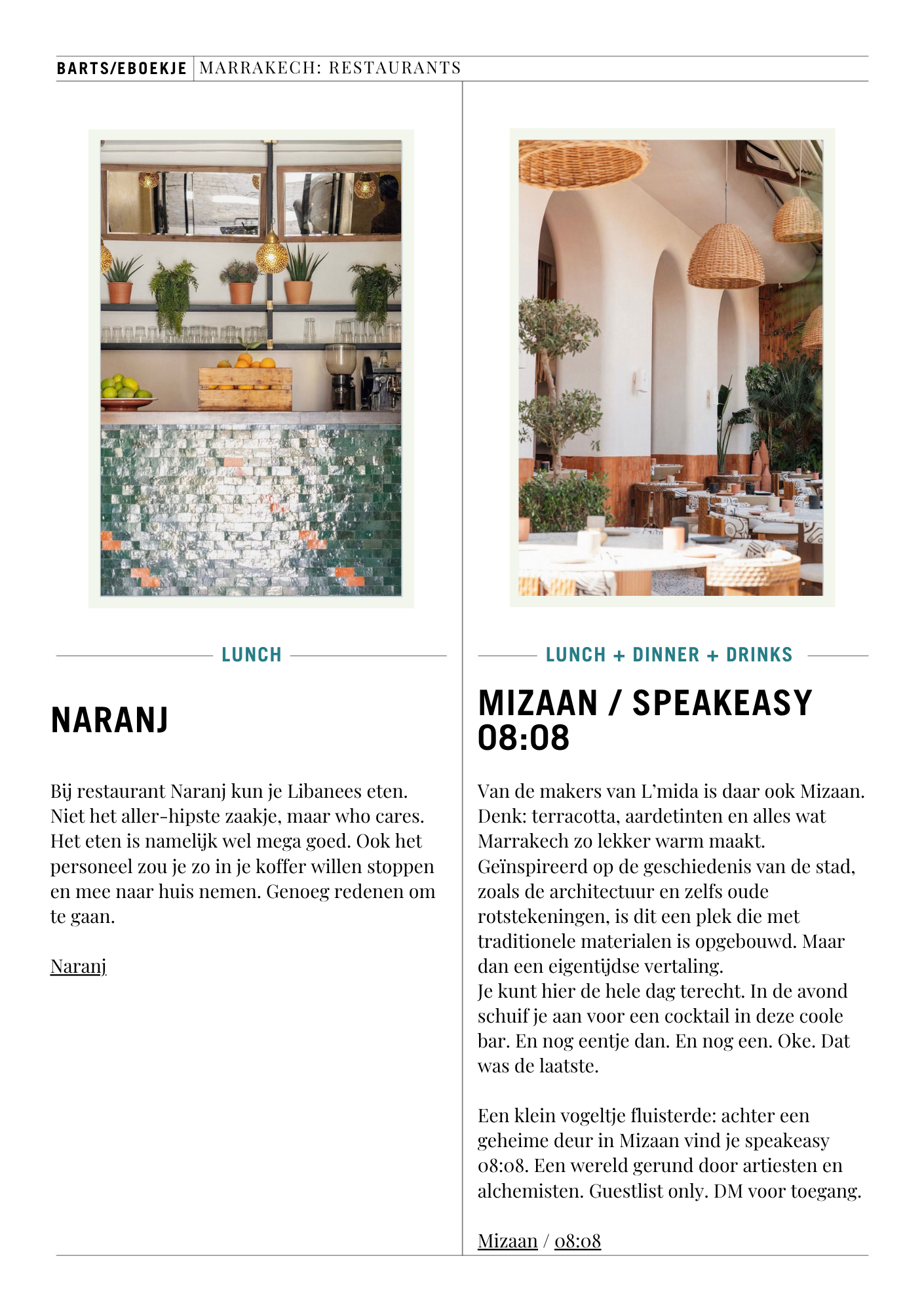 City Guide Marrakech